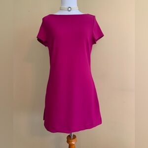 BOSTON PROPER 95% nylon ladies fuchsia longer tunic/dress? Size Small VVGUC+